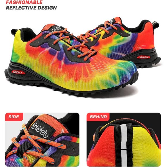 Men's Trail Running Shoes Fashion Walking Hiking Sneakers for Men Tennis - Picture 6 of 7